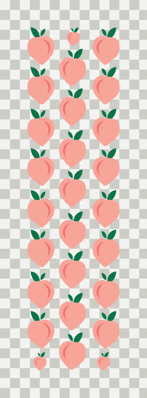 Vertical Columns Of Heart Shapes hearts leaves black white transparency and detail preview thumbnail