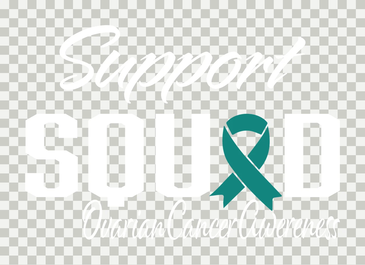 Ovarian Cancer awareness ribbon survivor hope support Variation transparency and detail preview thumbnail