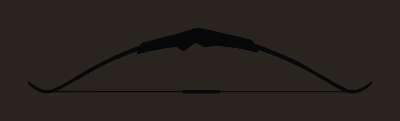 Can Glass Wrap Recurve Archery Bow Silhouette Icon contrast preview thumbnail