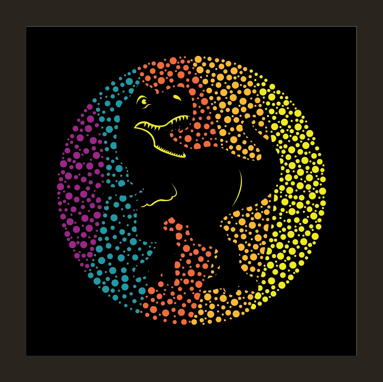 Solid Black Square Background shape color 7 F16 dot marker day bassant contrast preview thumbnail