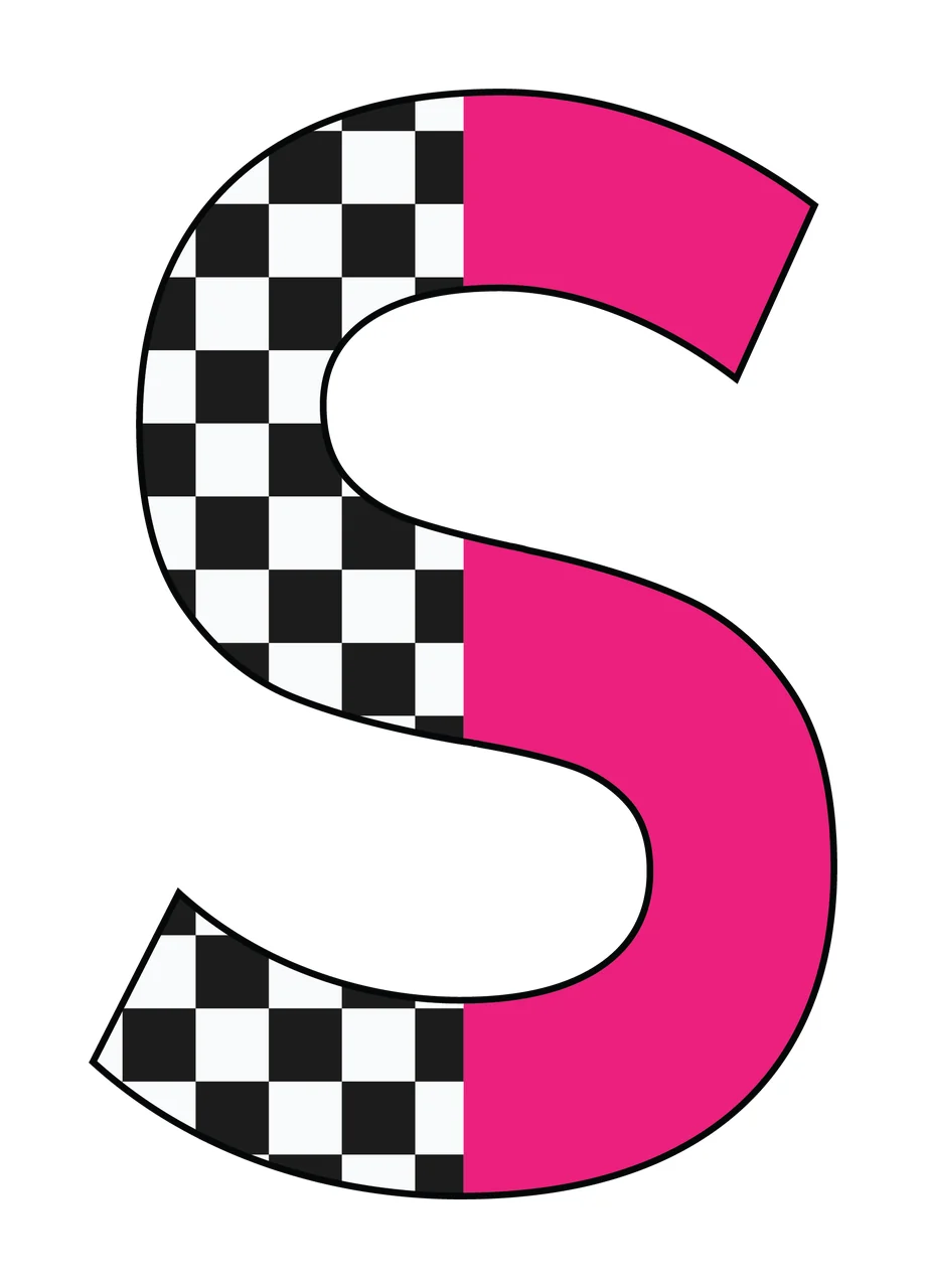 Can Glass Wrap S Letter With Checkerboard