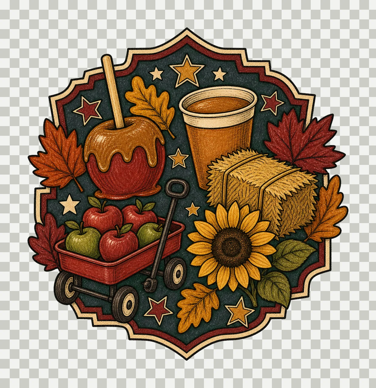 fall festival 03 retro varsity sublimation instant shirt transparency and detail preview thumbnail
