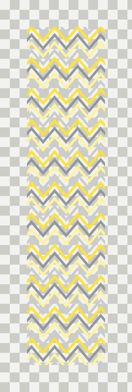 Chevron pattern Illustration with chevron lines, zigzag stripes and vertical banner format in yellow, light yellow and grey transparency and detail preview thumbnail