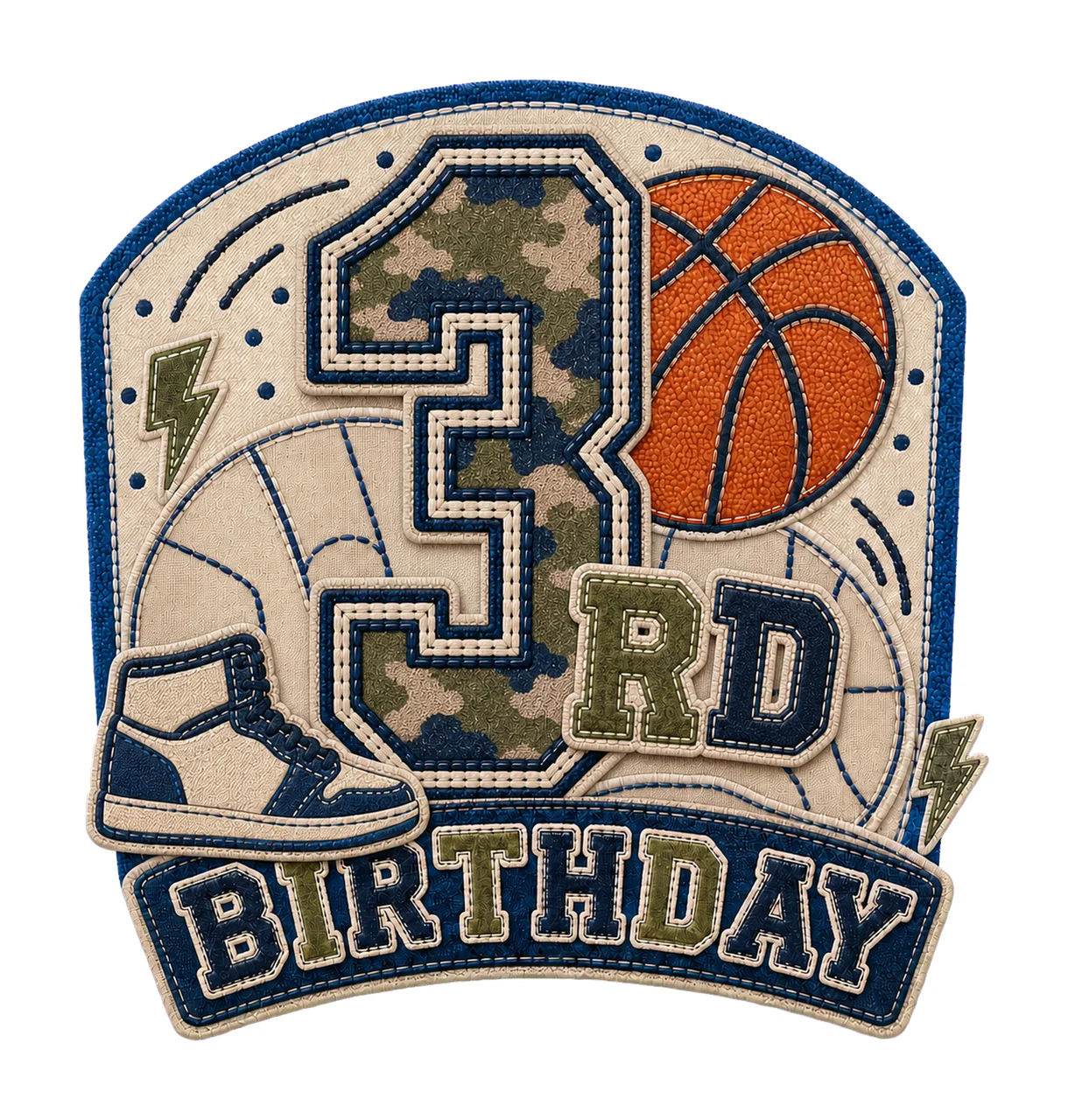 Star Camo Basketball Birthday age 03
