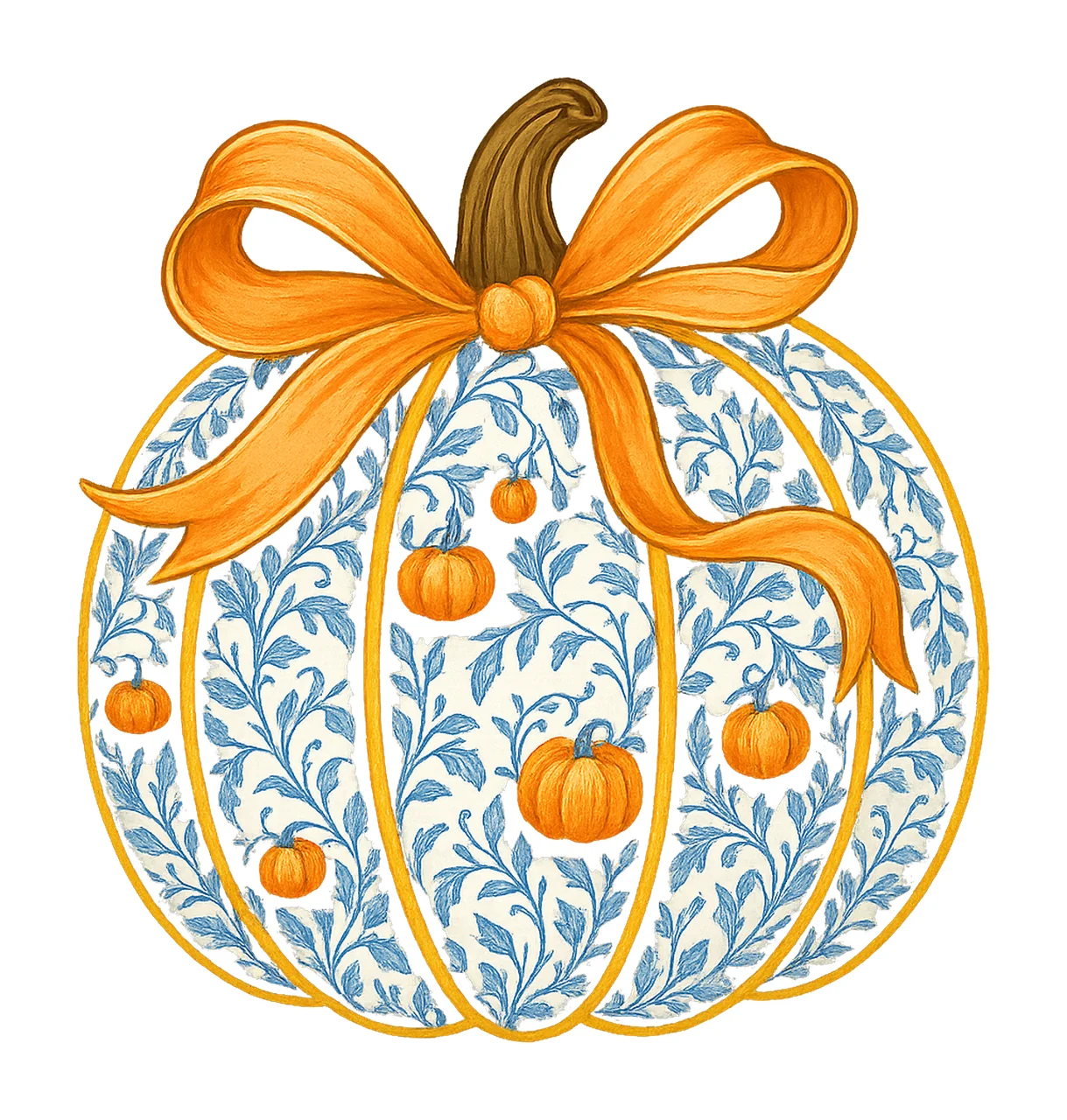 Coquette Pumpkin Grandmillennial Coquette Fall Pumpkin Fall