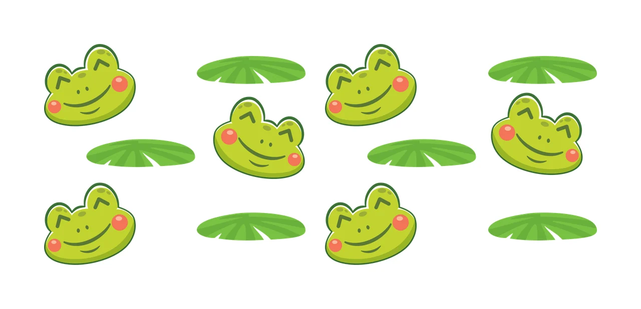 Can Glass Wrap Repeating Frog Head And Lily pad pattern black