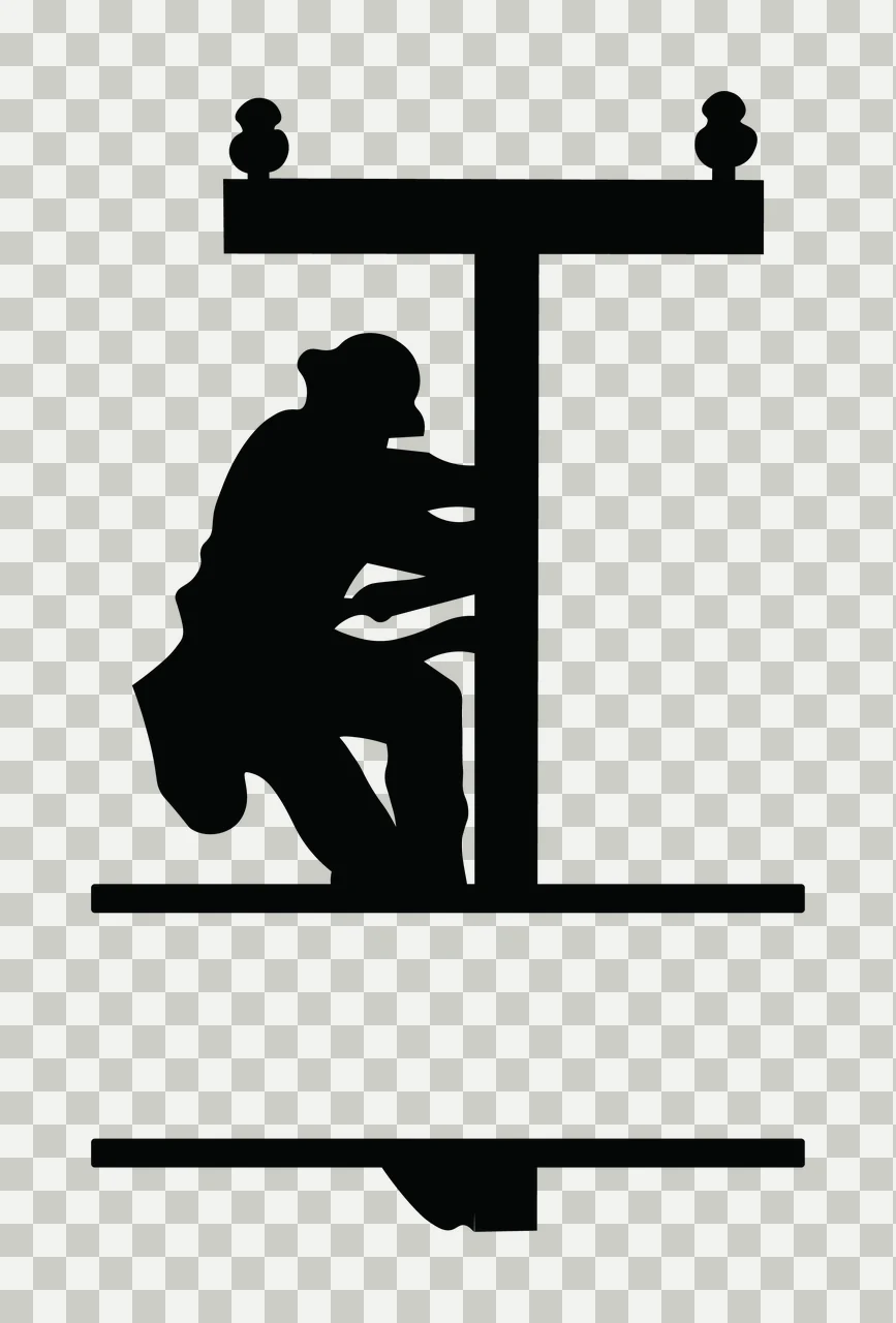 Lineman Monogram Character 07 scalable logo design icon transparency and detail preview thumbnail