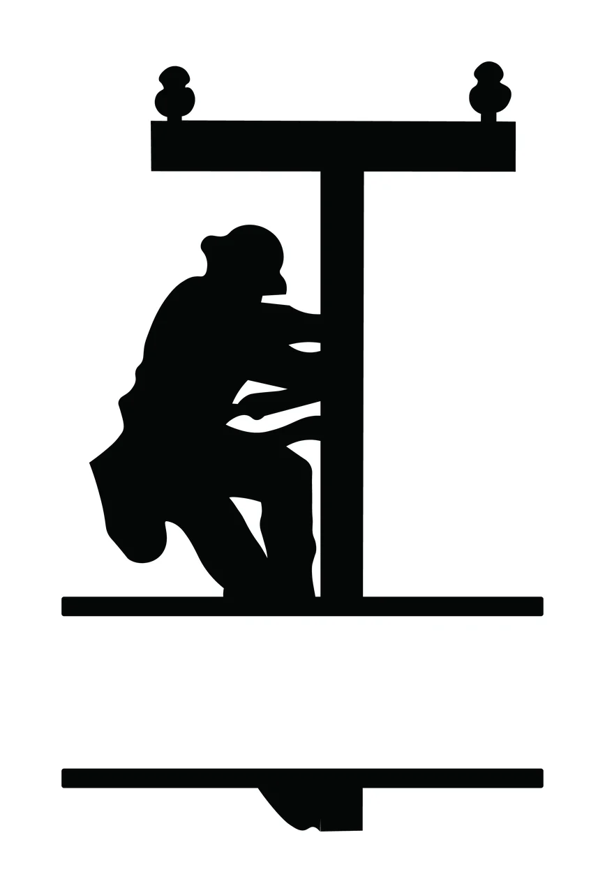 Lineman Monogram Character 07 scalable logo design icon