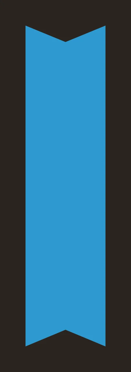 Vertical Black Banner With Notched V Shaped Ends ribbon flat graphic contrast preview thumbnail