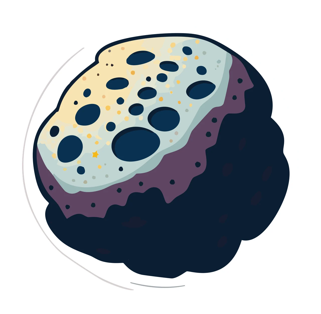 Solid Black Circle Centered Element minimalist shape round