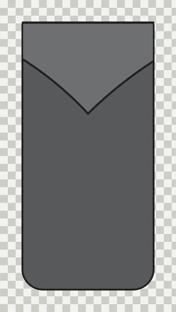 Simple Black Rectangular Shape With Rounded Bottom Corners rectangle transparency and detail preview thumbnail