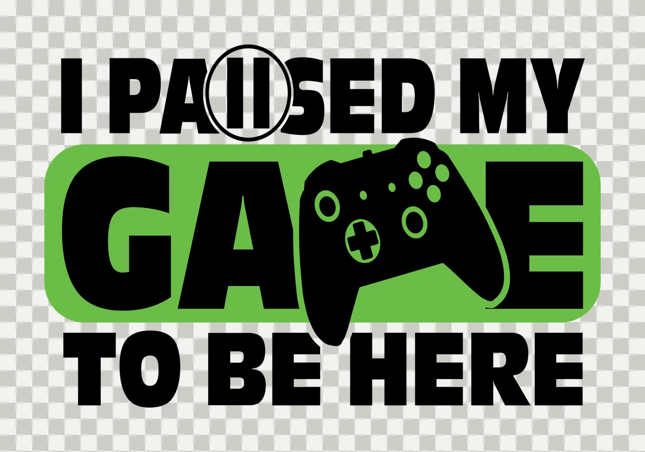 I Paused My To Be Here Text Phrase pause button icon rectangular bar transparency and detail preview thumbnail