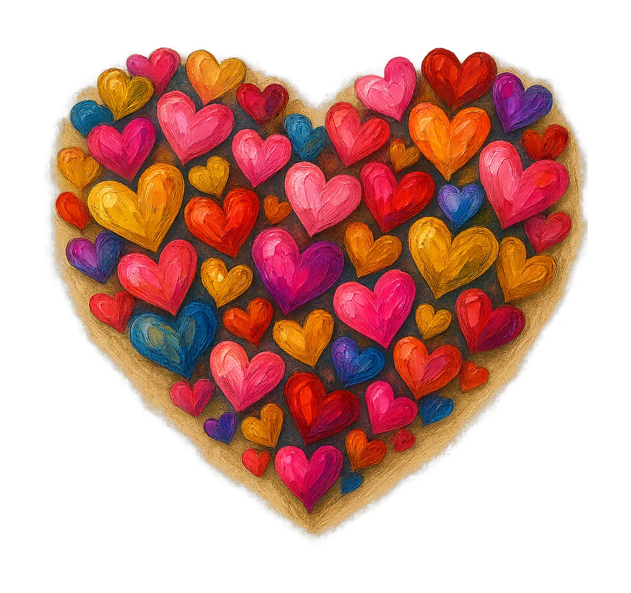 Valentine Hearts Sublimation Design Red Pink Gold Heart