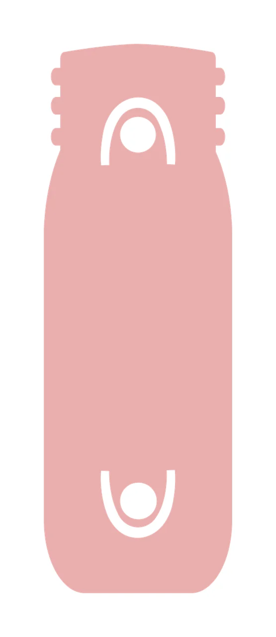 Cylindrical Black Shape With Two Internal Circular Cutout Cylinder