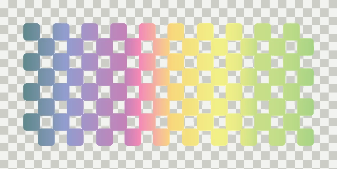 Can Glass Wrap Checkerboard Pattern With Rounded Squares geometric transparency and detail preview thumbnail