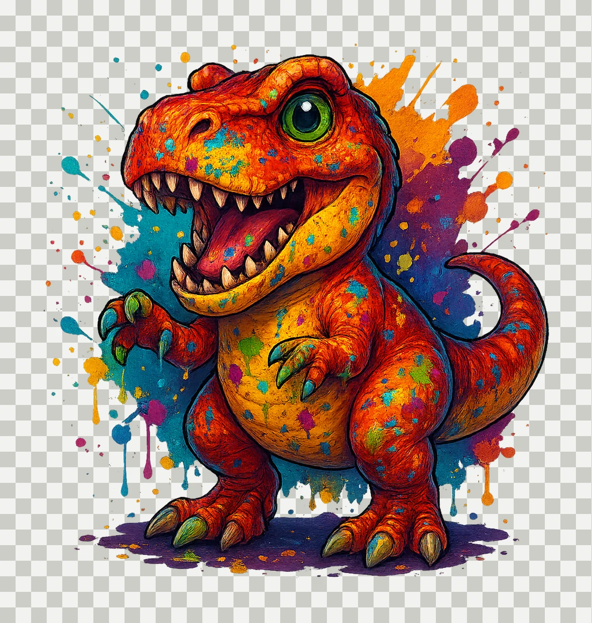 Dinosaur Designs Rex Sublime Animated Dino Art Rex Artwork transparency and detail preview thumbnail