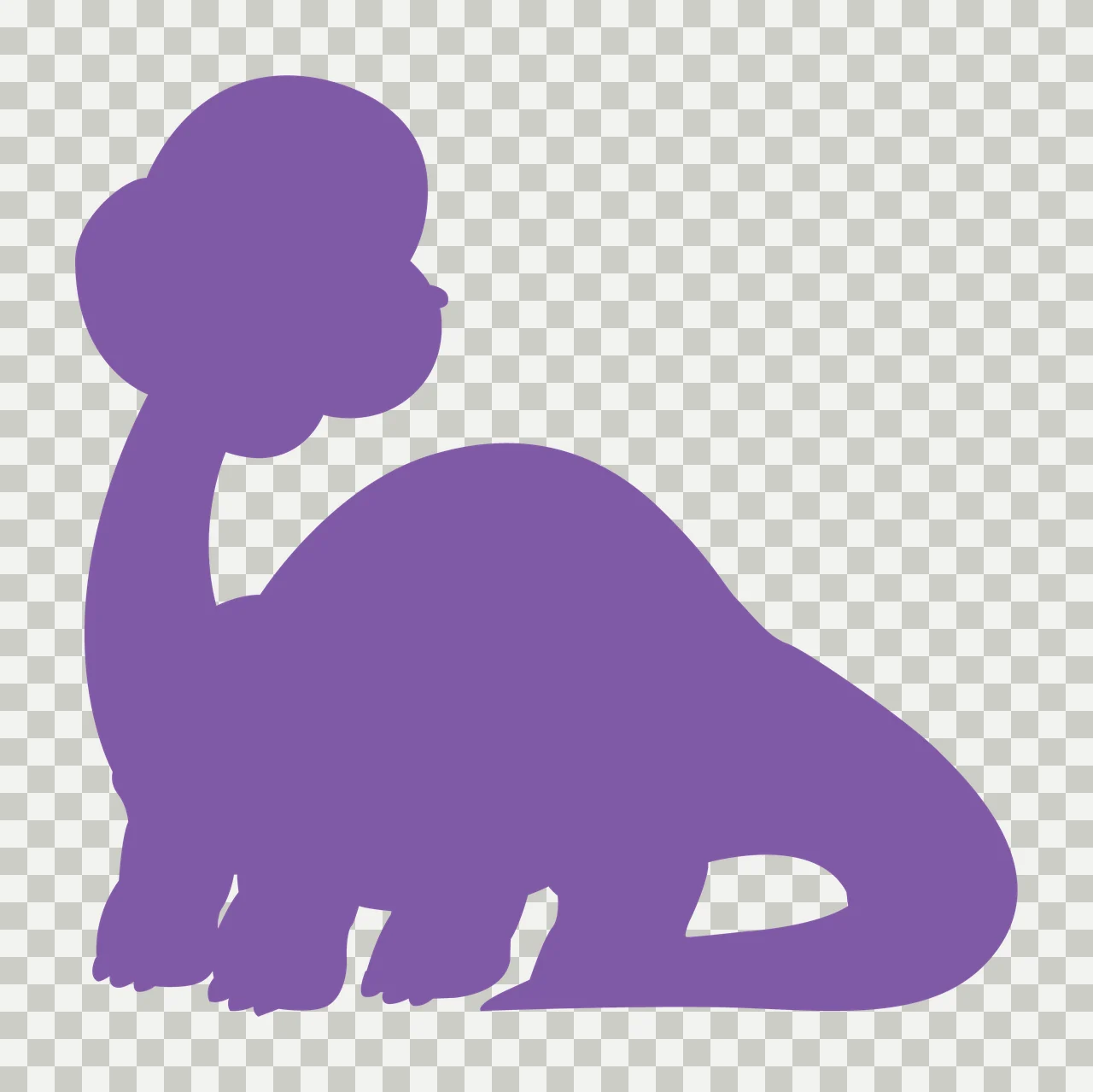 Dinosaur With Minimalist And Prehistoric In Black transparency and detail preview thumbnail
