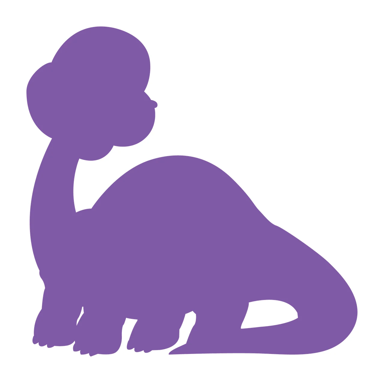 Dinosaur With Minimalist And Prehistoric In Black