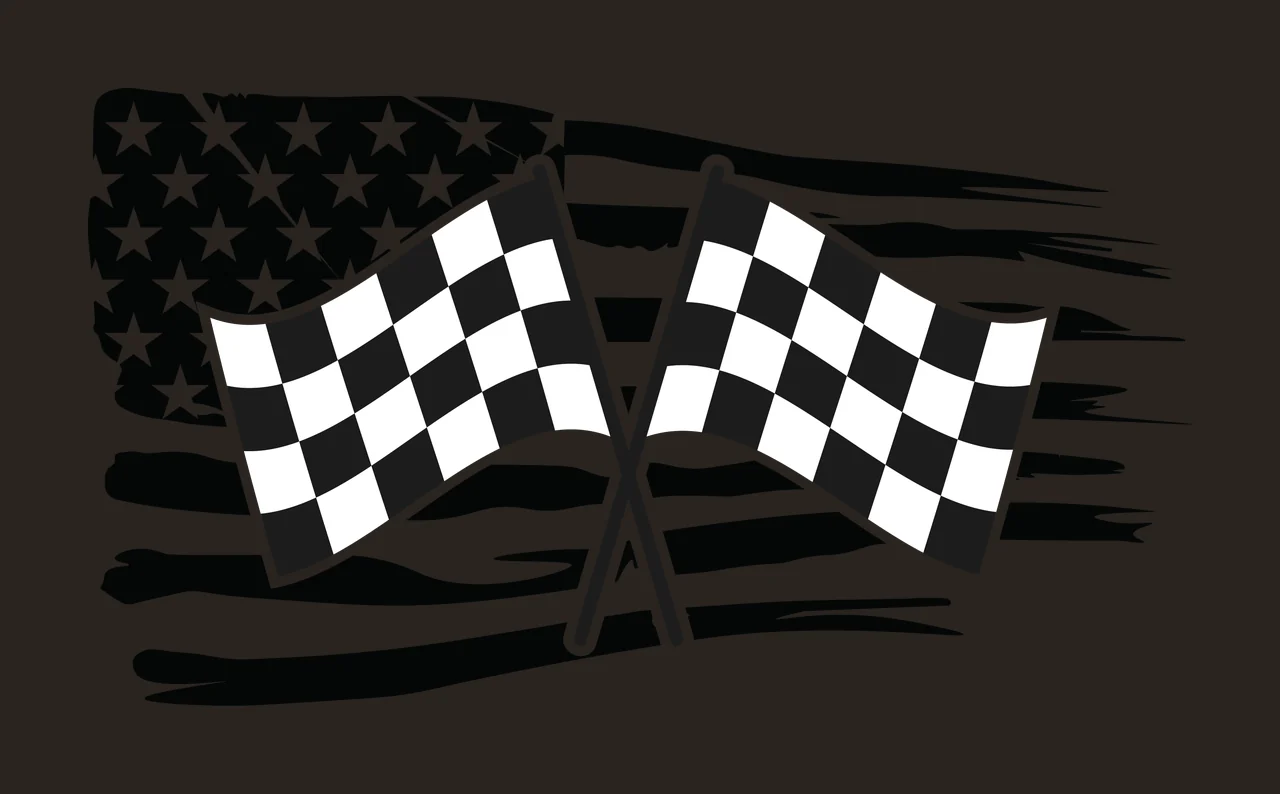 Flag Two Crossed Flags Over A Horizontal Distressed stars stripes contrast preview thumbnail