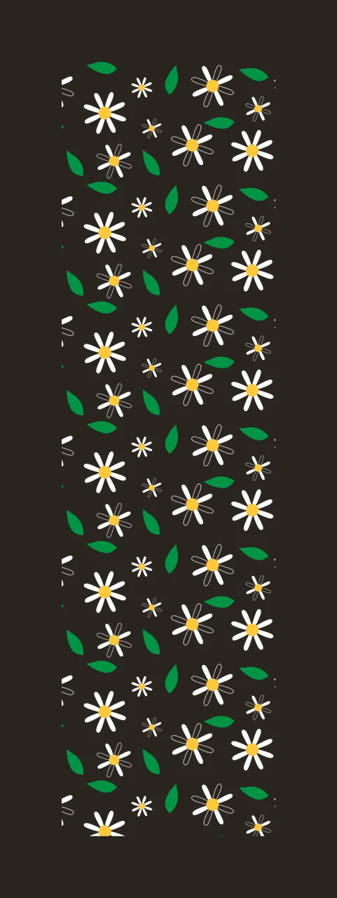 Flowers And Leaves Pattern Background black white flower leaf contrast preview thumbnail