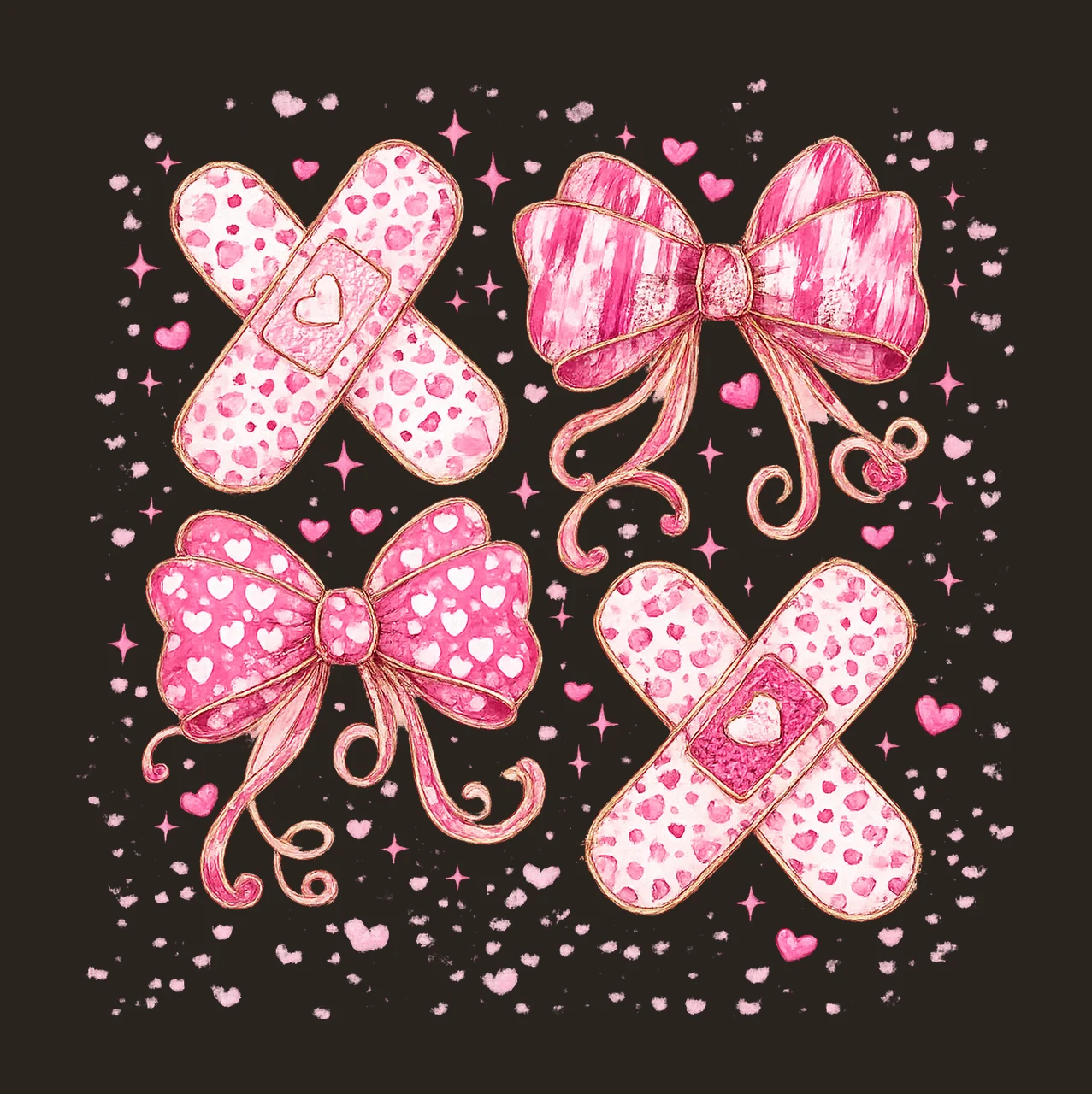 Valentine Nurse Valentine Love Coquette Bow Cupids Favorite contrast preview thumbnail