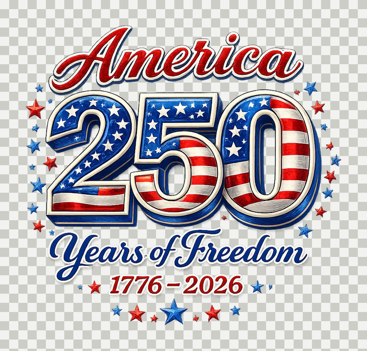 America 250 USA 250th Anniversary Sublimation transparency and detail preview thumbnail