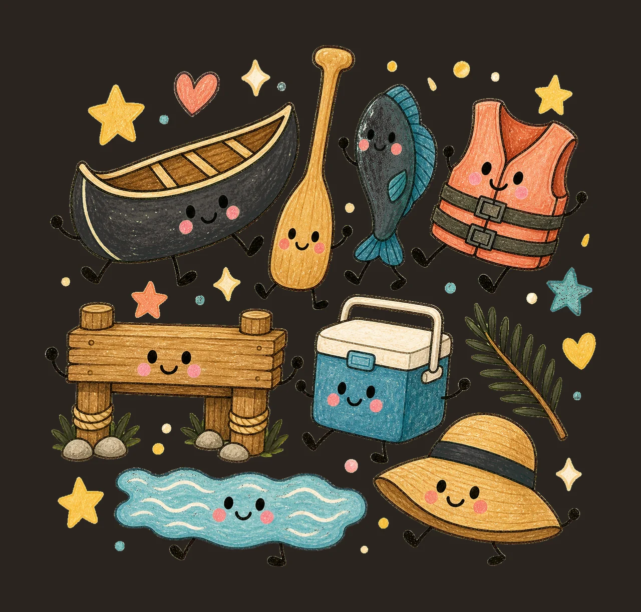 lake life summer 04 cozy crayon sublimation instant shirt contrast preview thumbnail