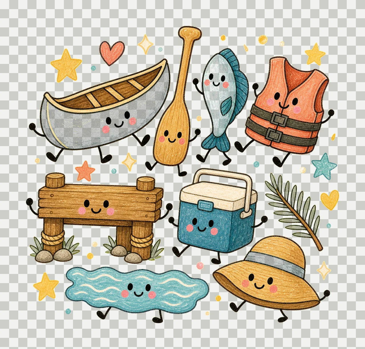 lake life summer 04 cozy crayon sublimation instant shirt transparency and detail preview thumbnail