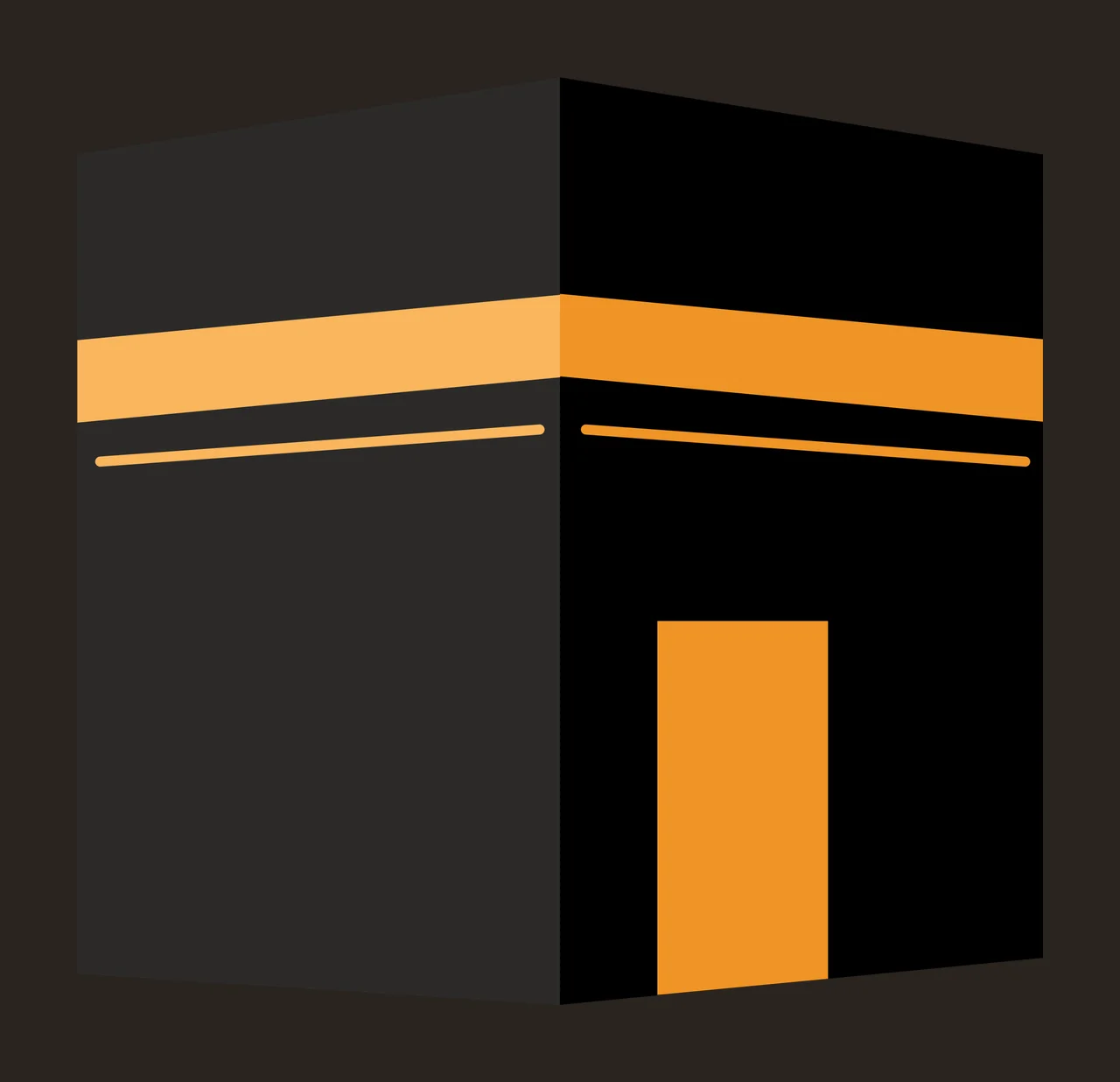 Three Dimensional Black Cube Shape minimalist geometry perspective contrast preview thumbnail