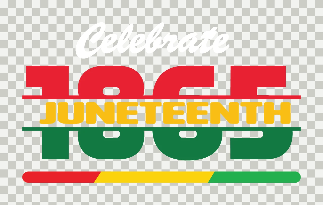 Black Celebrate 1865 Juneteenth Bold Graphic lines typography transparency and detail preview thumbnail