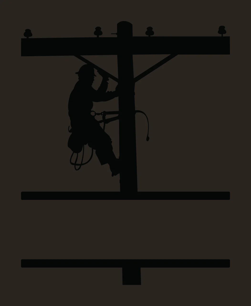 Lineman Monogram Character 06 scalable logo design icon contrast preview thumbnail