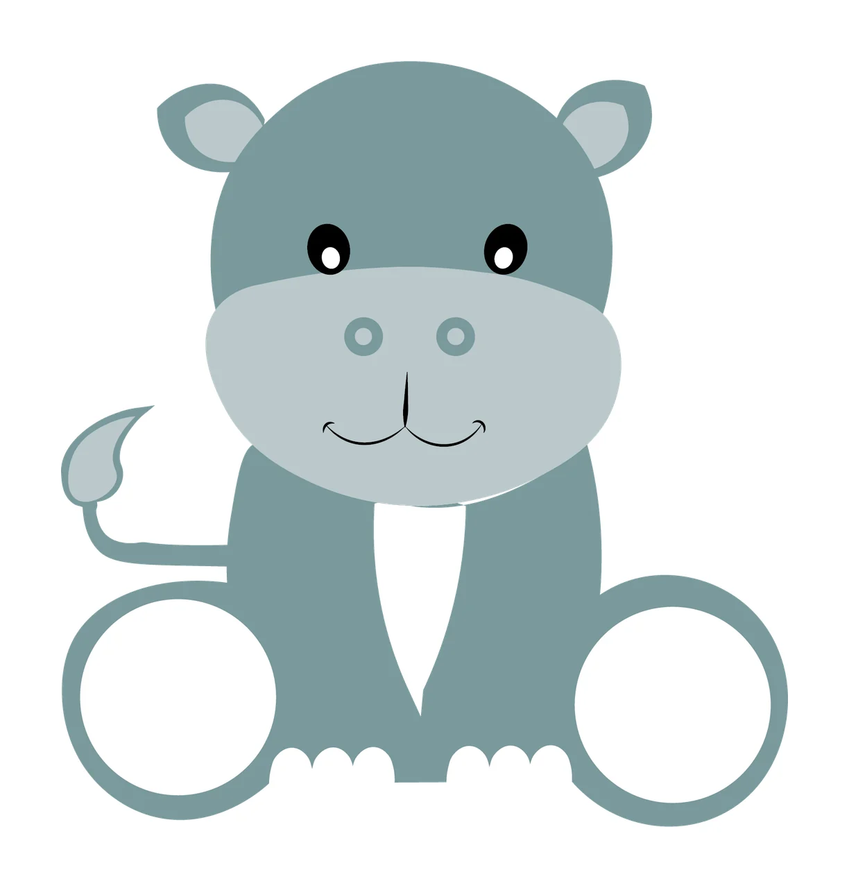 Animal Black Silhouette Of A Seated With Long sitting tail