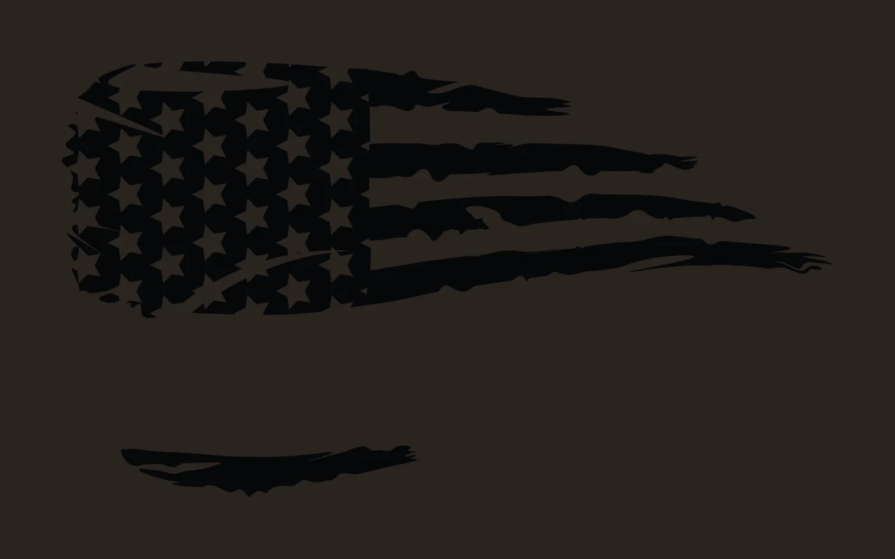Flag Horizontal With Stars And Stripes black star stripe silhouette contrast preview thumbnail