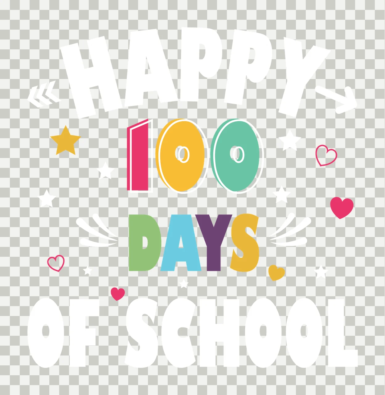 Can Glass Wrap 100 Days Text Decorating transparency and detail preview thumbnail