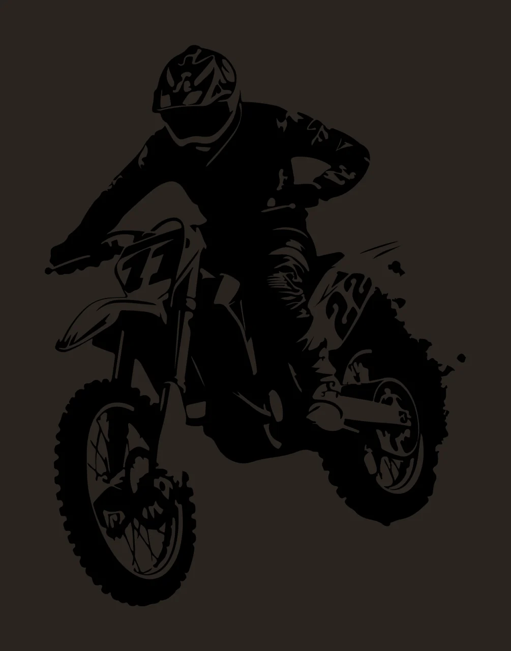 Motocross 11 22 Rider Mid Air Jump jumping motorcycle helmet contrast preview thumbnail