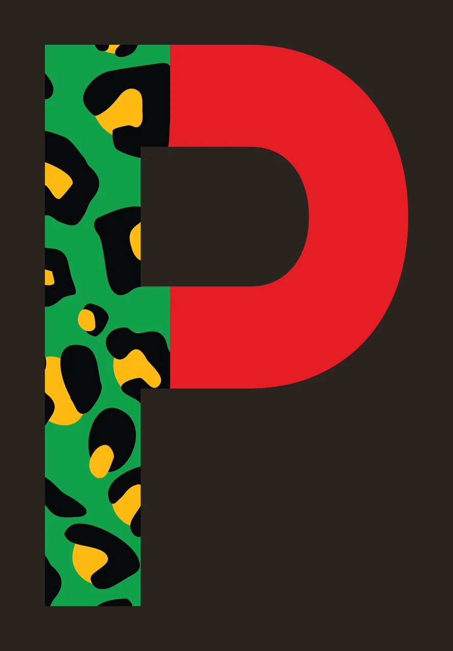 Can Glass Wrap P Letter With Animal Print contrast preview thumbnail