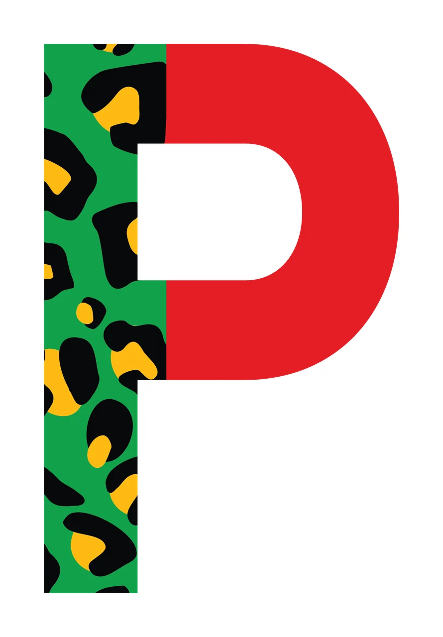 Can Glass Wrap P Letter With Animal Print