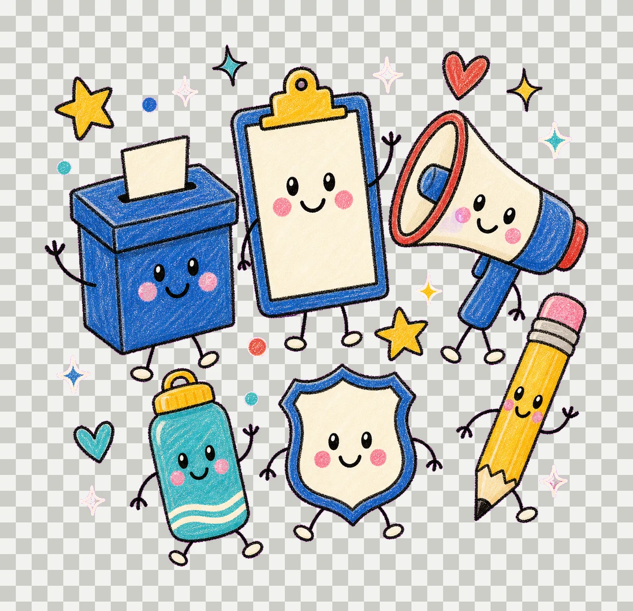 student council 04 cozy crayon sublimation instant shirt transparency and detail preview thumbnail