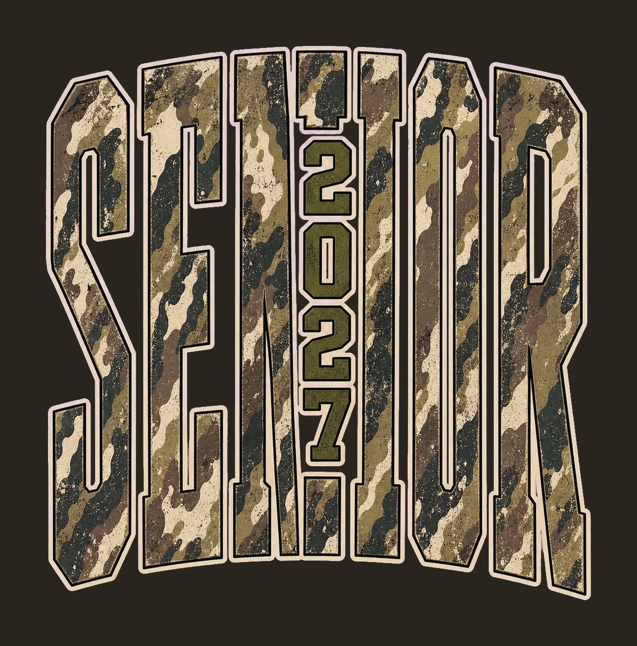Senior 2027 Camo Graduation bundle 01 contrast preview thumbnail