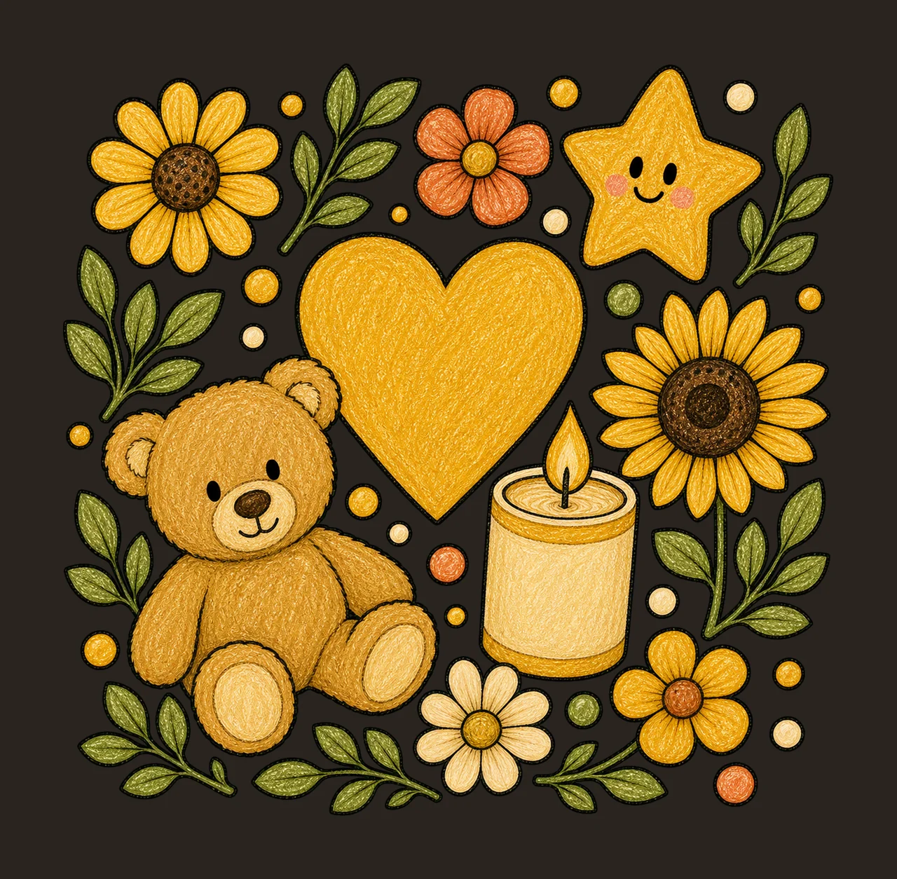 childhood cancer awareness 04 cozy crayon sublimation contrast preview thumbnail
