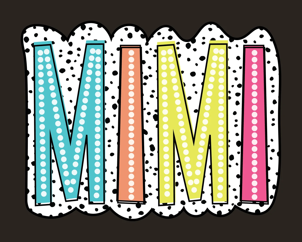 Simple Scalloped Black Rectangular Label Shape border graphic flat contrast preview thumbnail