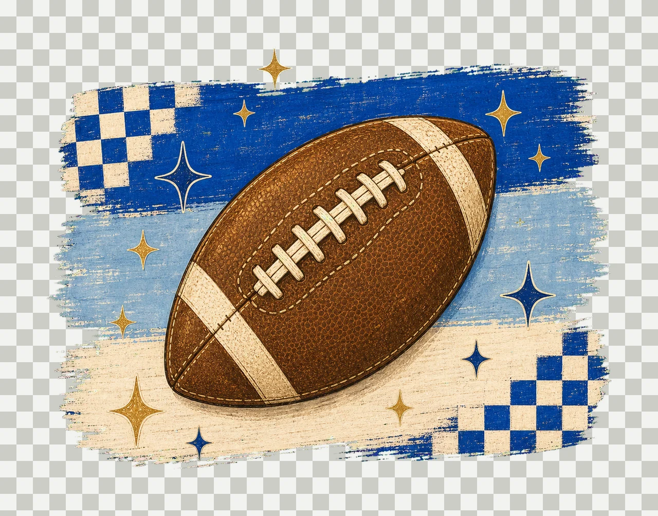 Football Stripes Preppy Shirt Design Trendy Variation A transparency and detail preview thumbnail