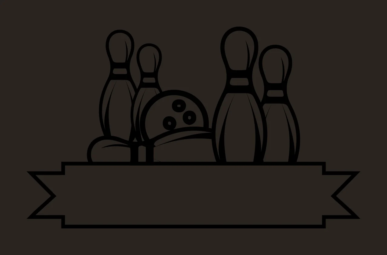 Bowling Equipment Arrange With Recreation And Graphics contrast preview thumbnail