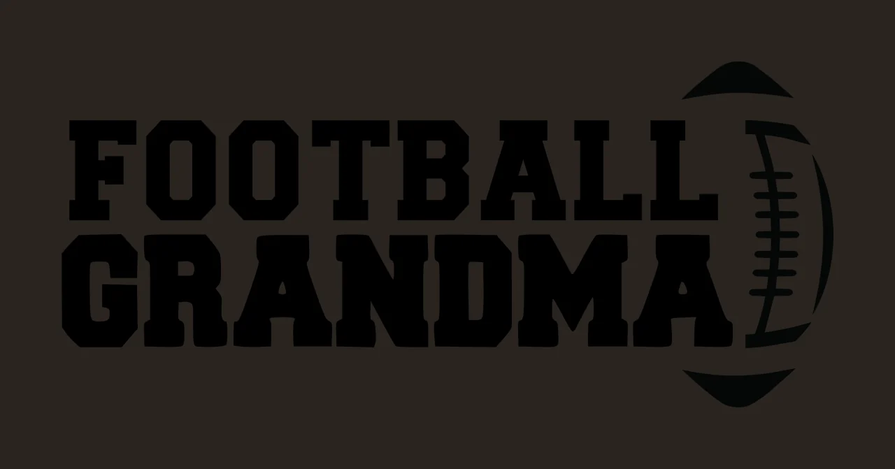 Football Grandma Text With Typography And Stencil contrast preview thumbnail