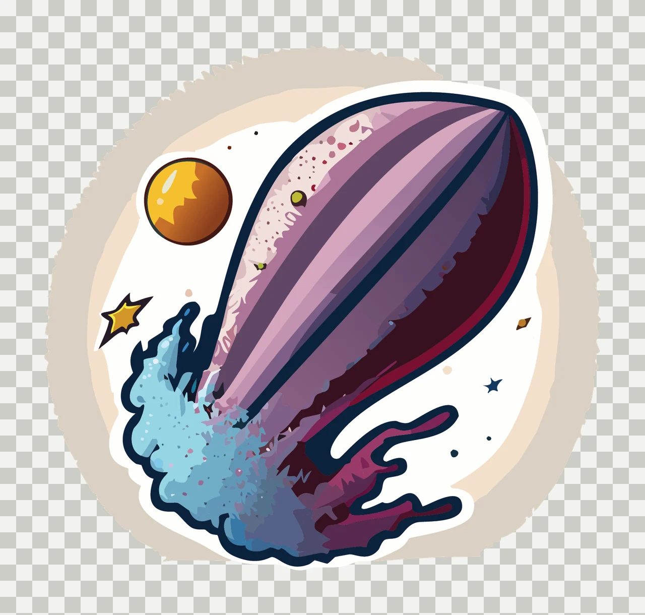 Round Badge Containing A Star contained circle black white transparency and detail preview thumbnail