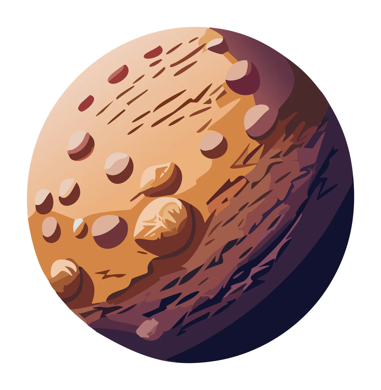 Abstract Semicircle With Layered Textures shape lines holes
