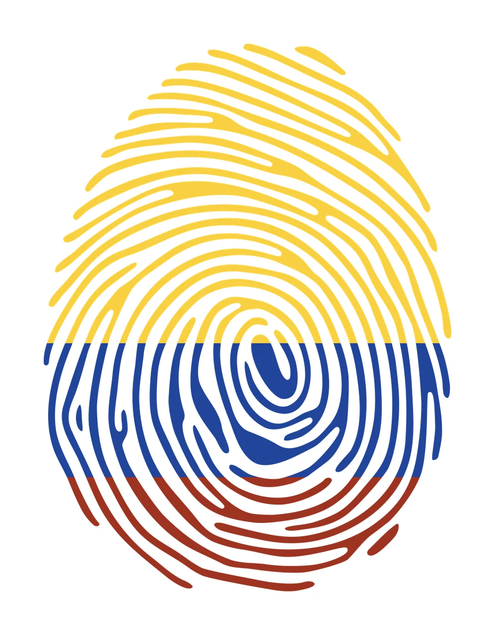 Detailed Fingerprint Swirl Black Icon lines minimalist white