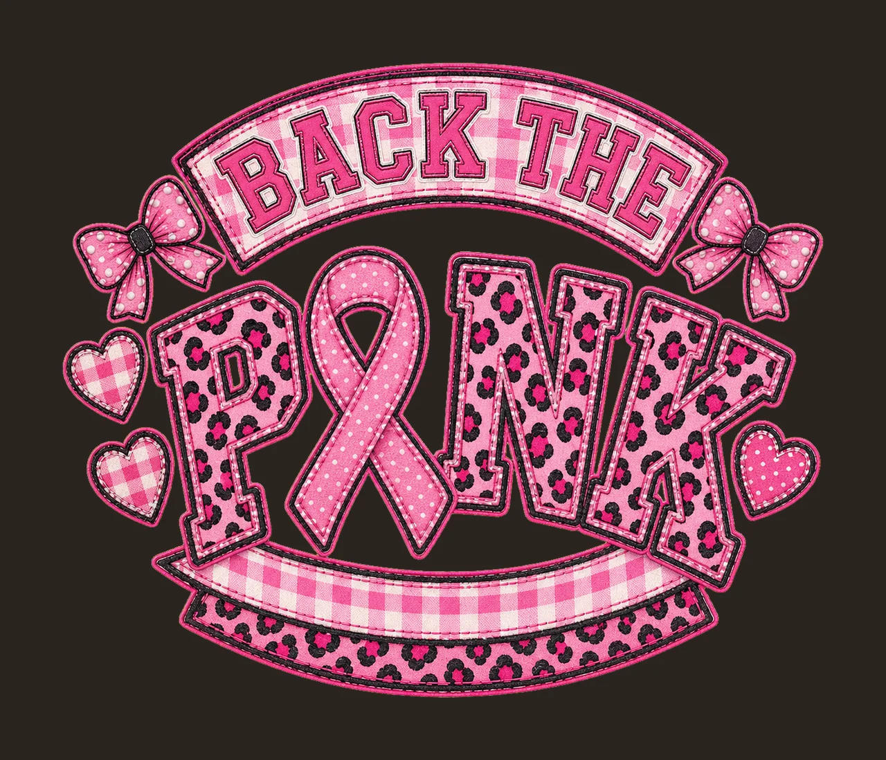 Breast Cancer Fight Cancer Sublimation Design Variation D contrast preview thumbnail