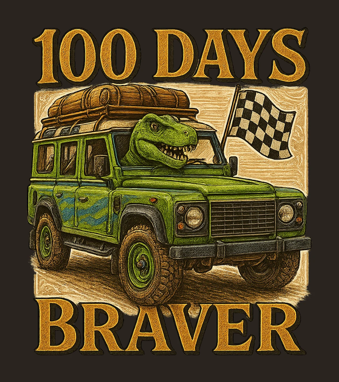 100th Day of School Duo Boys Sublimation Design Kids Shirt contrast preview thumbnail