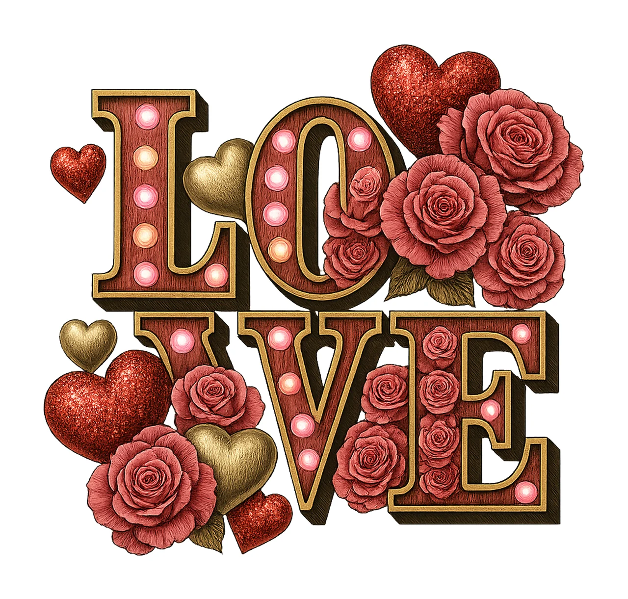 Valentines Day Love Sublimation Design Western Love